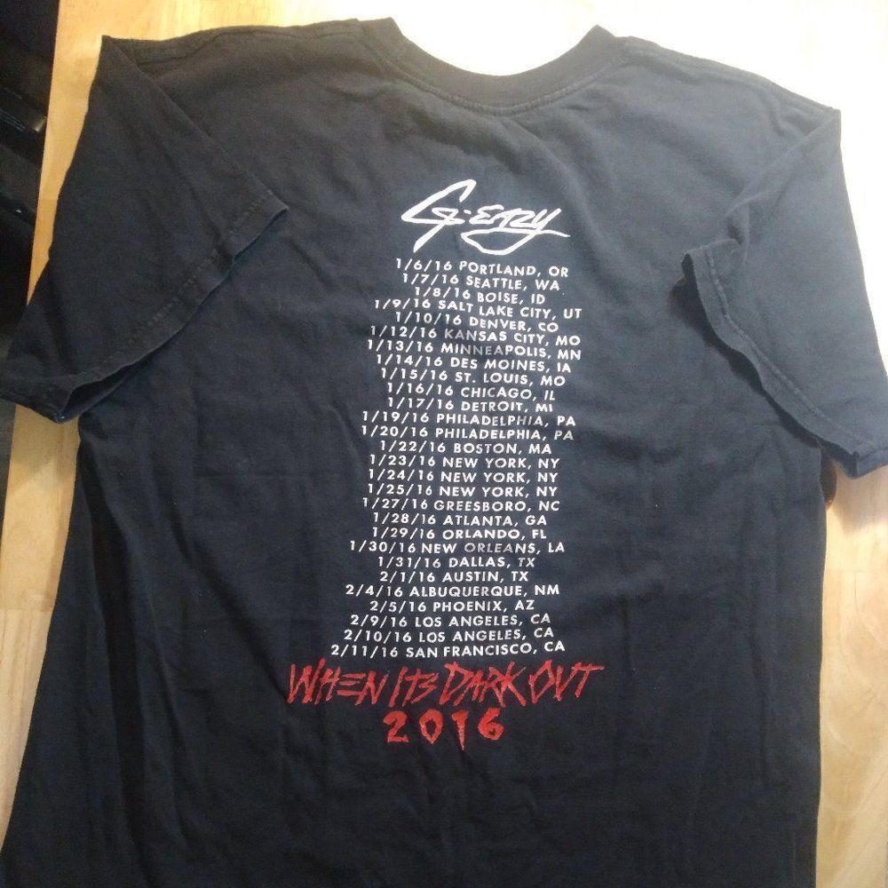 G-Eazy When It's Dark Out Tour 2016 T-Shirt - Picture 4 of 6